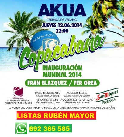 Jueves 12 de junio de 2014 - Copacabana