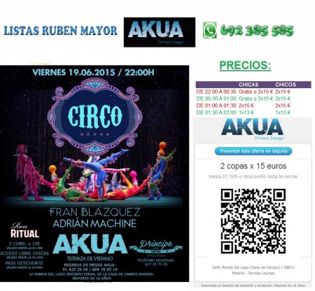 Viernes 19 de junio de 2015 - Circus Party