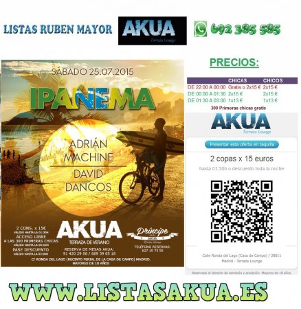 Sábado 25 de julio de 2015